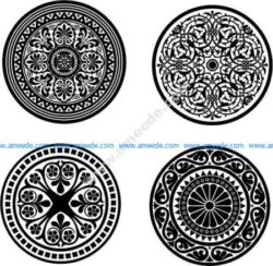 Islamic pattern decorated with circles
