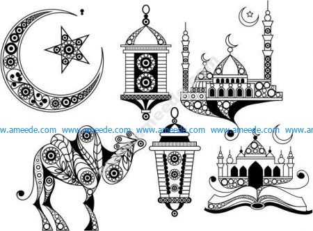 Islamic pattern vector