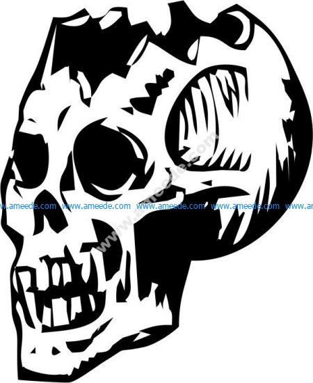 Skull art vector