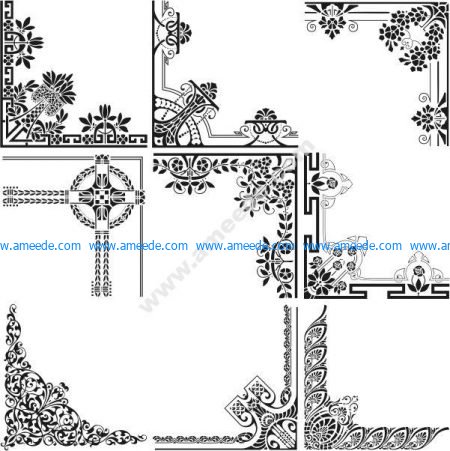 Vector decorative corner