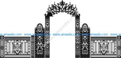 Wedding gate template
