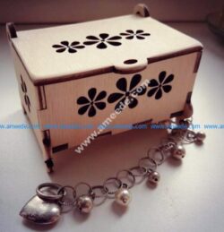 Women is jewelry carrying case to the table