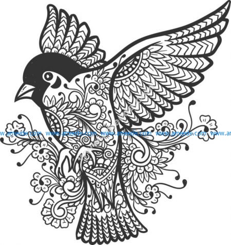 Bird Ornament Download Vector
