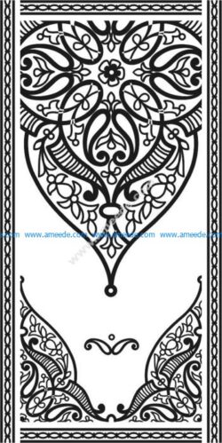 cnc door pattern