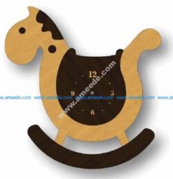 horse clock
