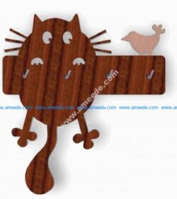 key holder Cat and the Bird