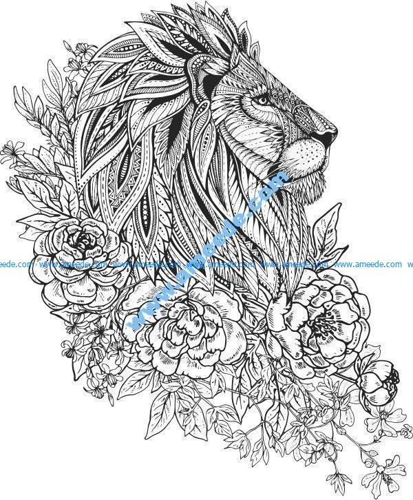 lion floral