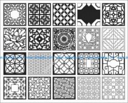 square motifs cutting cnc