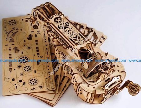 violin laser cut