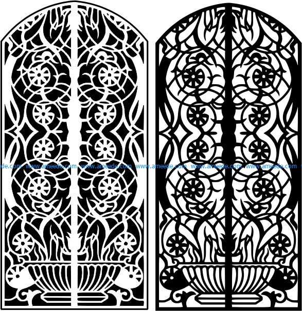 Arch design pattern of window arches in the castle