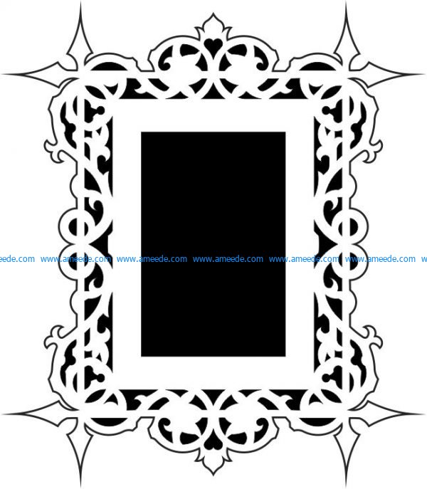 Artistic mirror frame design