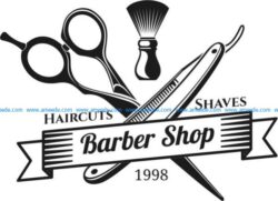 Barber shop hair cut shaves