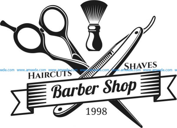 Barber shop hair cut shaves – Download Vector