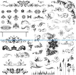 Beautiful floral decoration vector pattern
