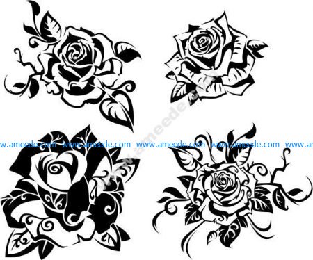 Beautiful rose vector