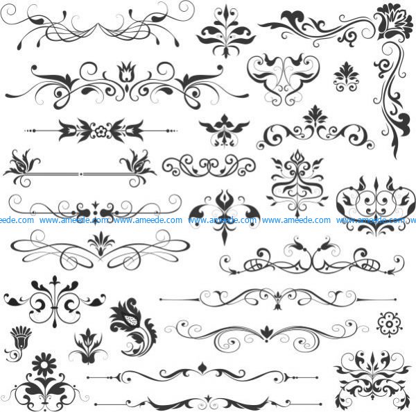 Beautiful vector decorative patterns