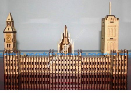 Big Ben Laser Cut vector