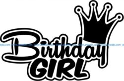 Birthday girl T-shirt print image