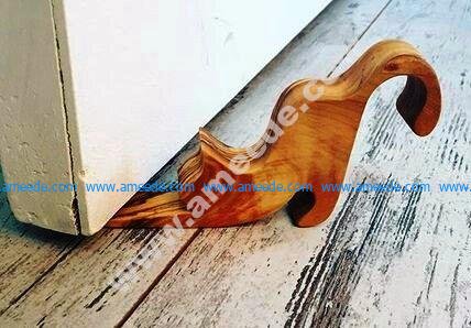 Cat Wooden Door Stop Wedge CNC Cut Template