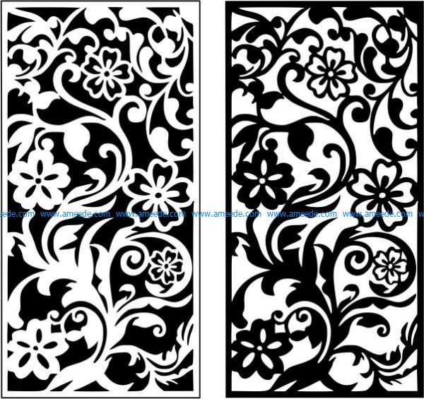 Chrysanthemum vines pattern design