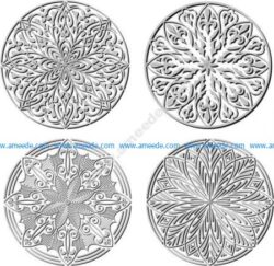 Circle vector decorative pattern