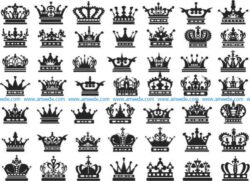 Collection of unique crowns in the world