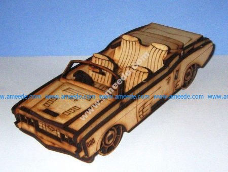 Convertible Car 3D Template