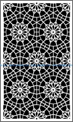 Decorative baffle mandala file .cdr and .dxf free vector download for CNC cut