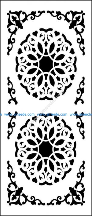 Decorative flowers partition