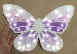 Decorative lights shaped like a butterfly