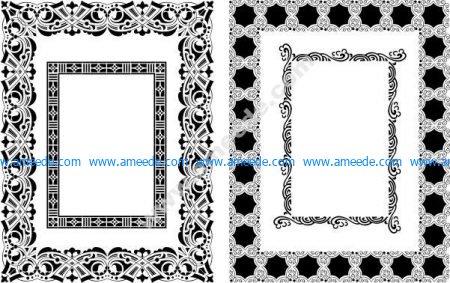Decorative rectangle frame