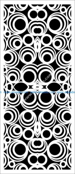 Decorative spiral baffle pattern