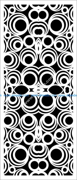 Decorative spiral baffle pattern