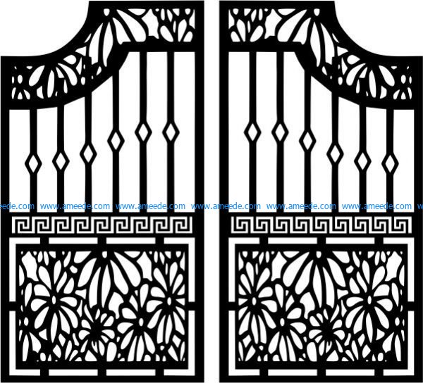 Door design fence gate modern style