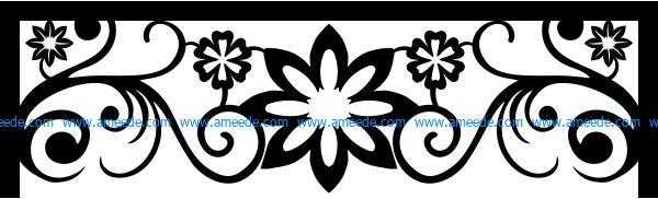 Free design vector file download for CNC and Laser Drapery pattern frame design