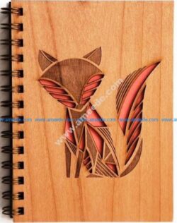 Fox laser cutting book cover