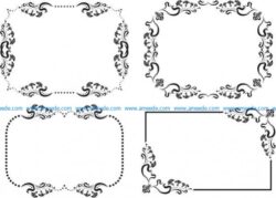 Frame and decorative pattern