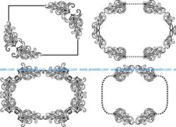 Frame decorated with patterns