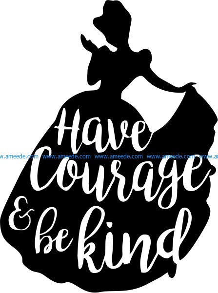 Have courage and be kind t-shirt print image