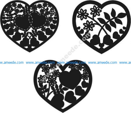 Heart vector cage heart