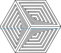 Hexagonal pattern causes 3d illusion phenomenon