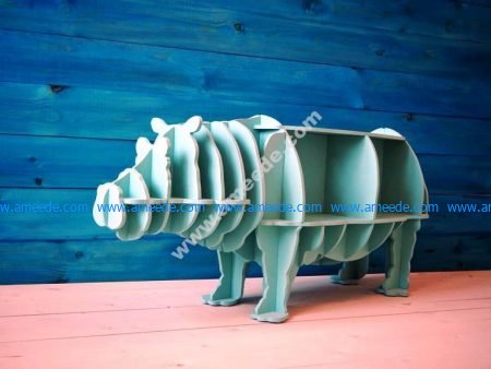 Hippo Storage Book Shelf