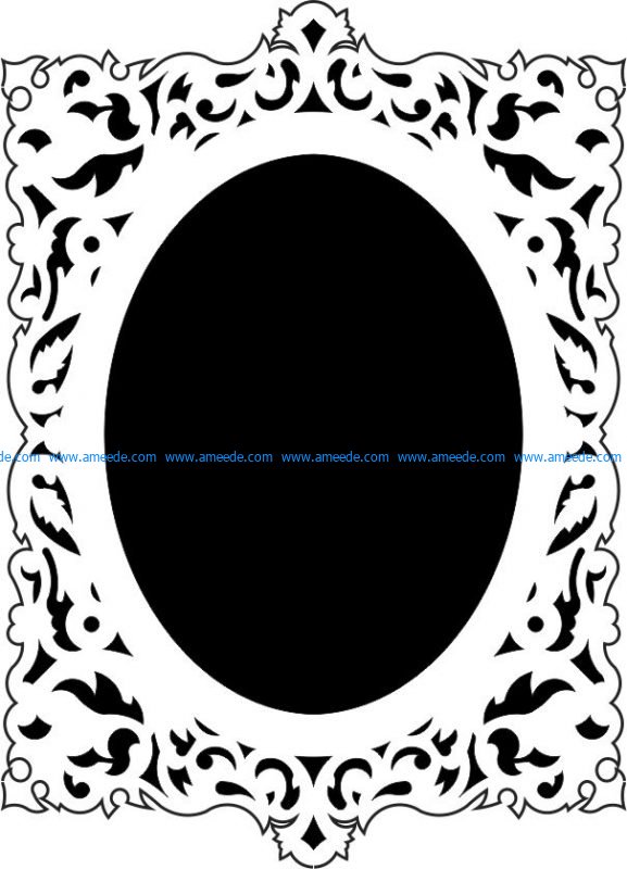 Mirror frame design template