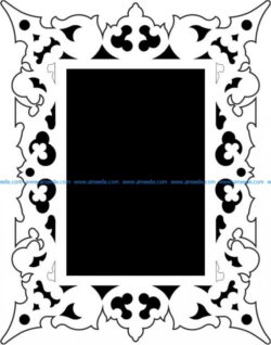 Mirror frame pattern vector