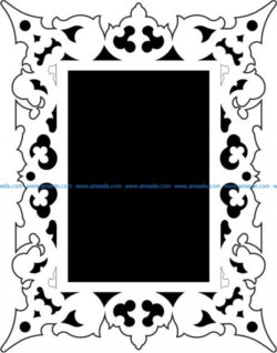 Mirror frame pattern vector