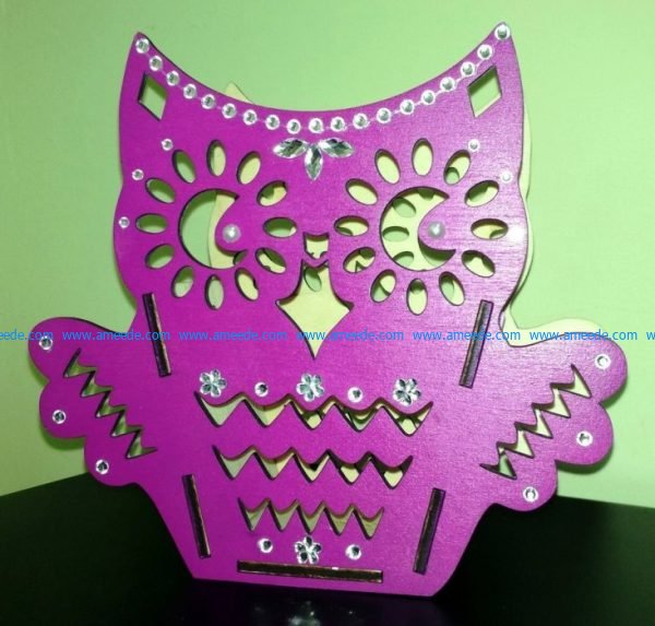 Organizers Owl laser cut