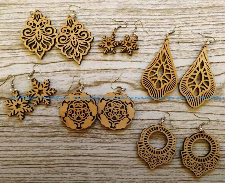 Earring Templates For Laser Cutting Decoration Pattern Cut Singapore ...