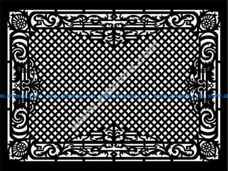 Panel screen vector