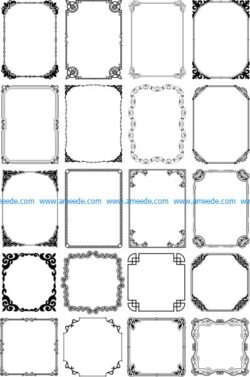 Pattern border strokes of cards