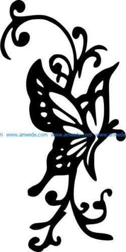 Pattern of butterfly curtains